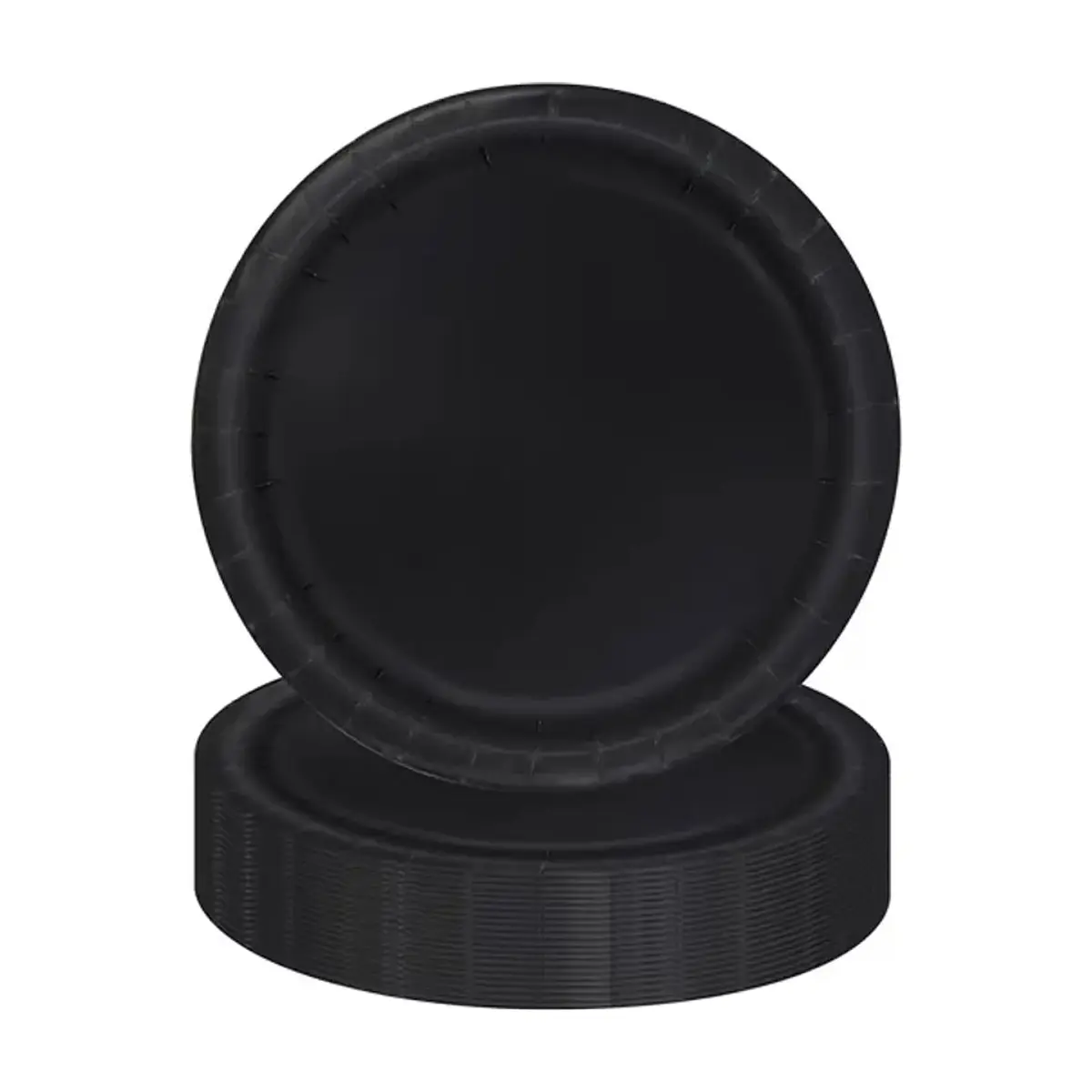 Platos desechables Negro