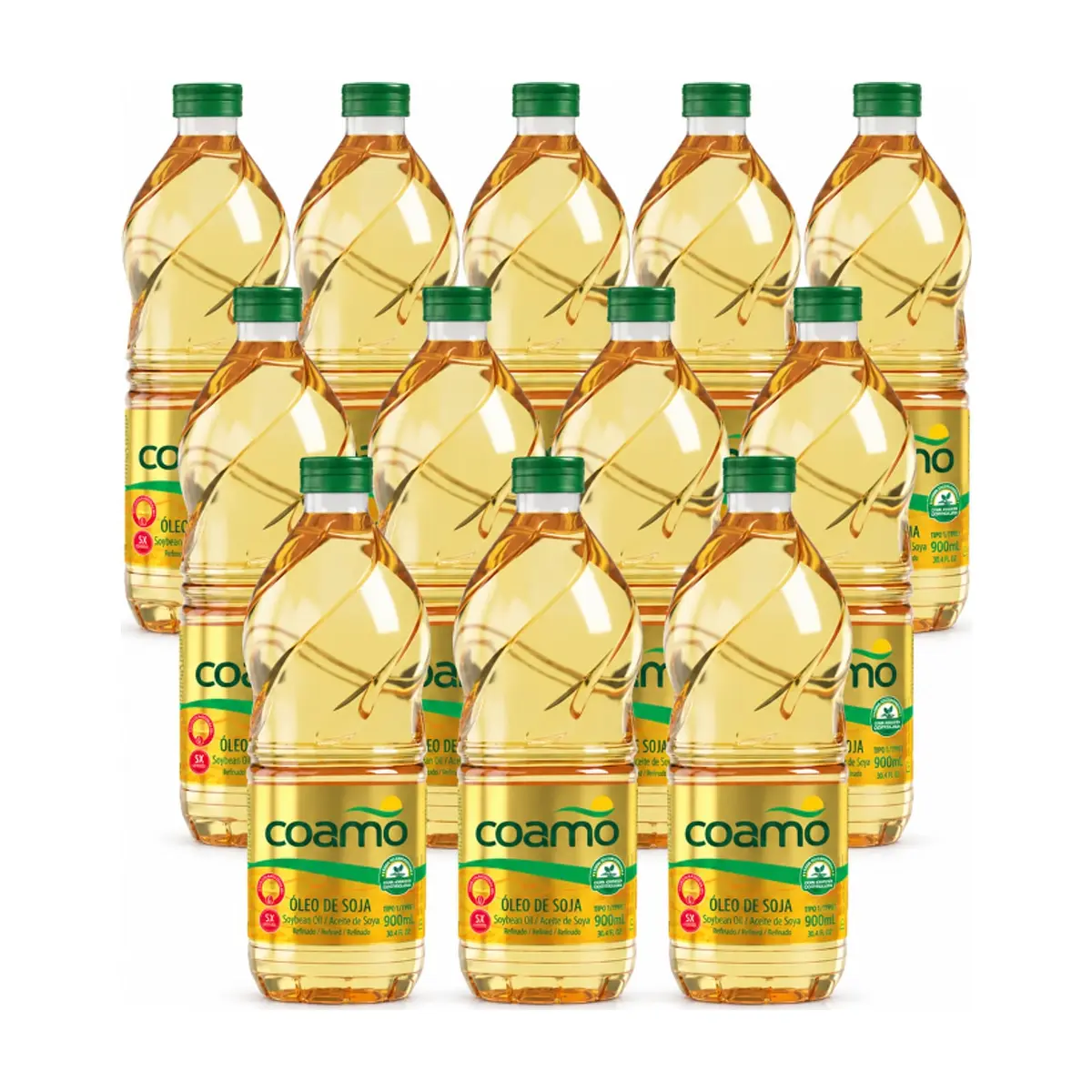Aceite de soja refinado Coamo (12 x 900 ml) - Miniatura 1