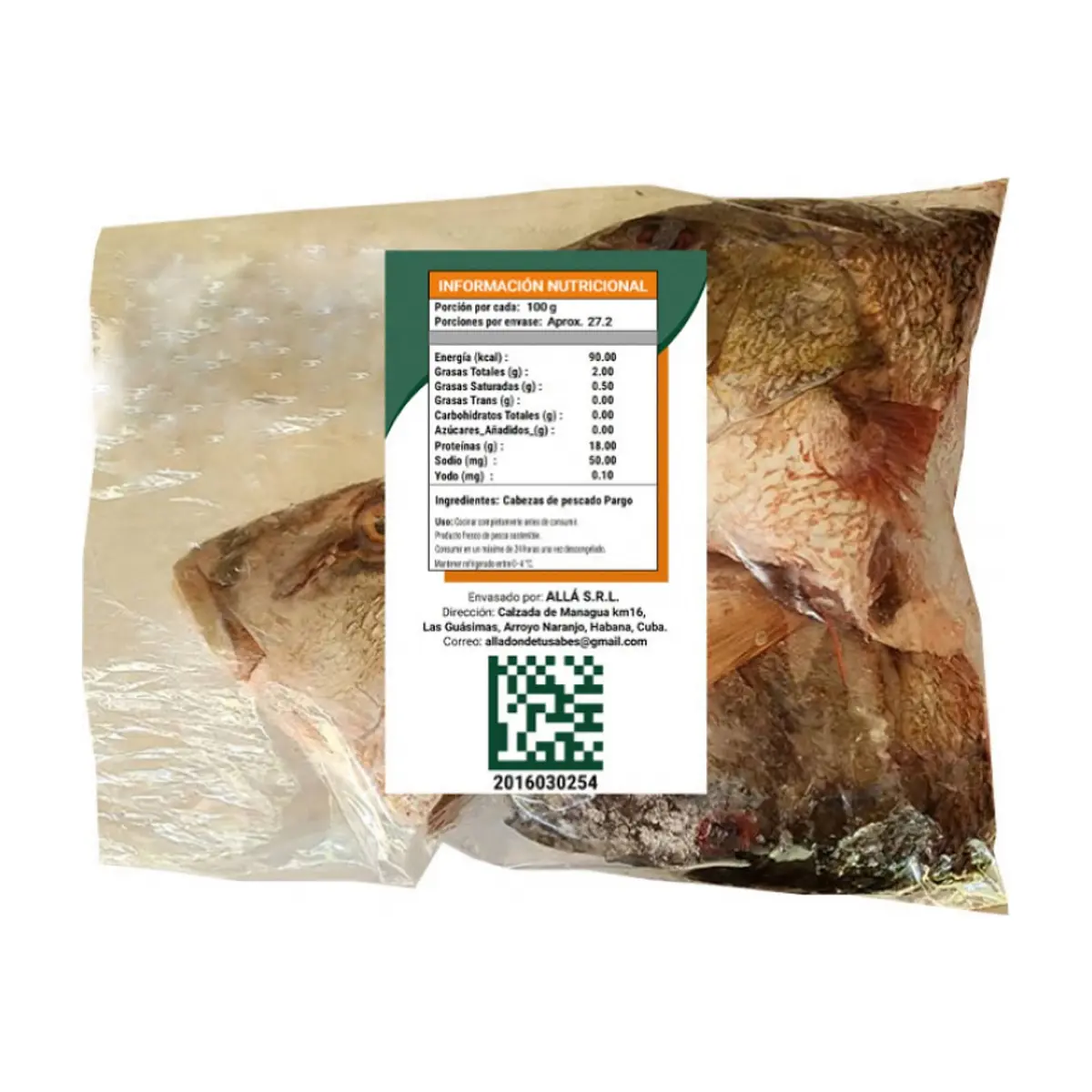 Cabezas de pescado pargo ALLÁ (2.72 kg / 6 lb) - Thumbnail 4