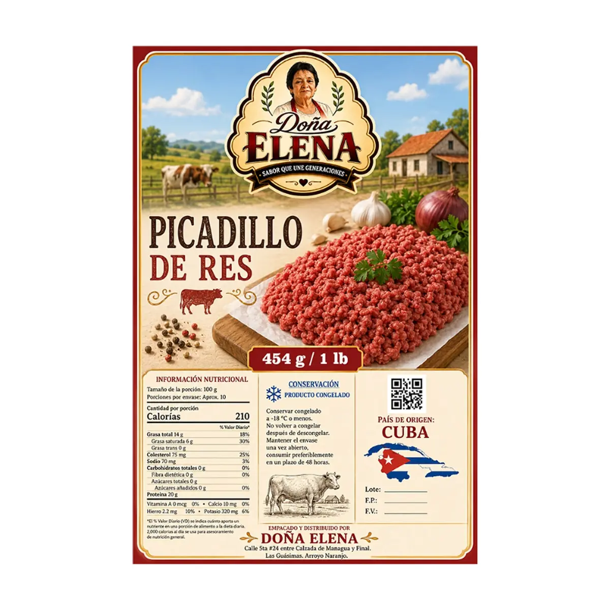 Picadillo de res Doña Elena (454 g / 1 lb) - Miniatura 2