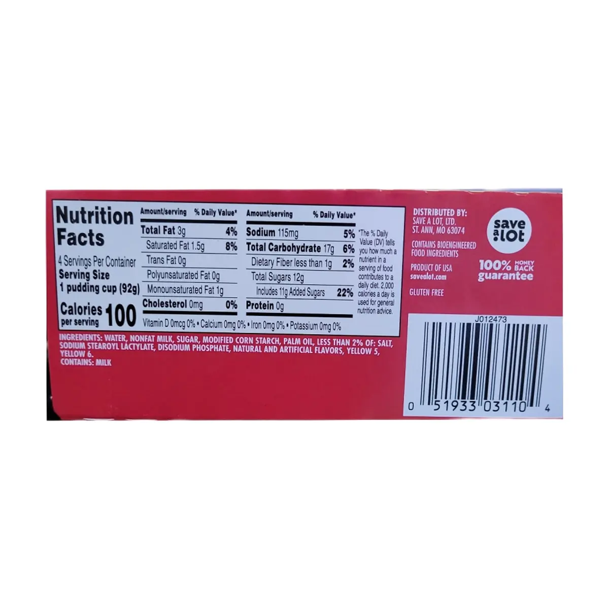Natilla de vainilla Sunny's (4 x 92.1 g / 3.25 oz) - Thumbnail 2
