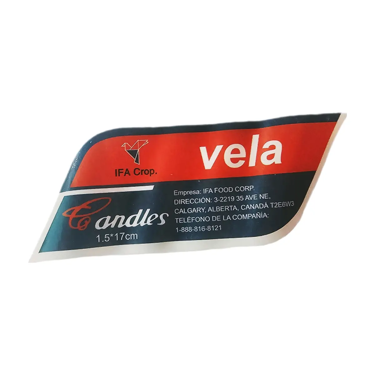 Estuche de velas blancas IFA Crop (8 U) - Thumbnail 2