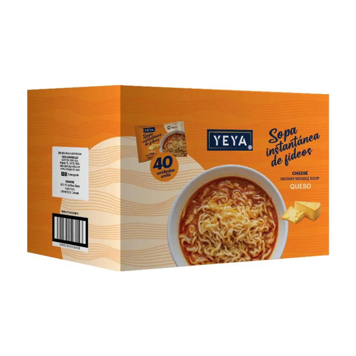 Sopa instantánea de fideos con sabor a queso YEYA (40 x 75 g / 2.6 oz) - Thumbnail 3