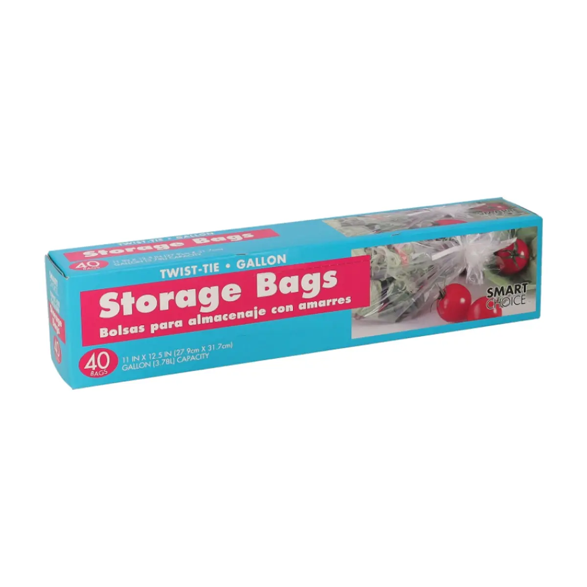Bolsa para almacenaje de 3.78 L con amarres Smart Choice (40 U) - Thumbnail 4