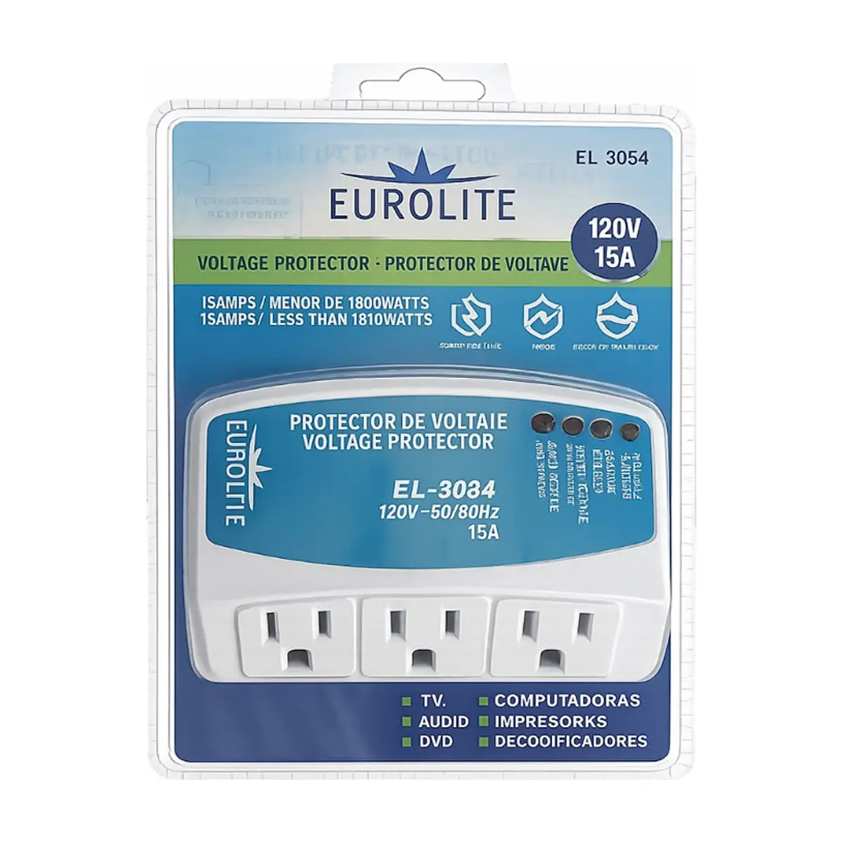 Protector de voltaje 120 V/15 A Eurolite EL-3064