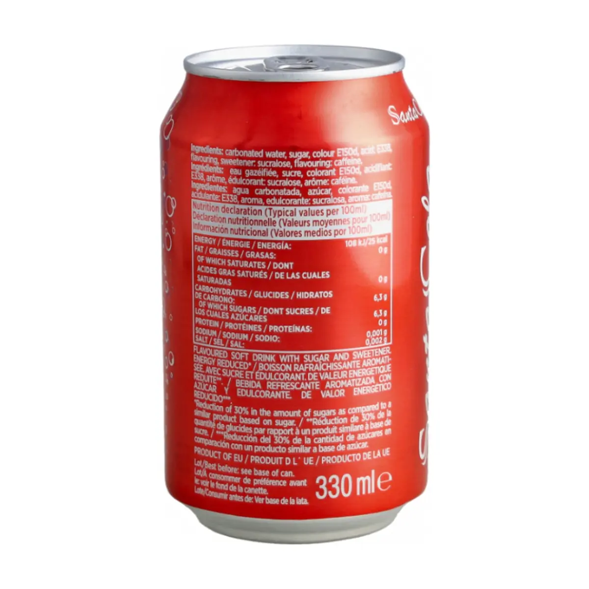 Refresco gaseado de cola SantaCola (6 x 330 ml) - Thumbnail 2