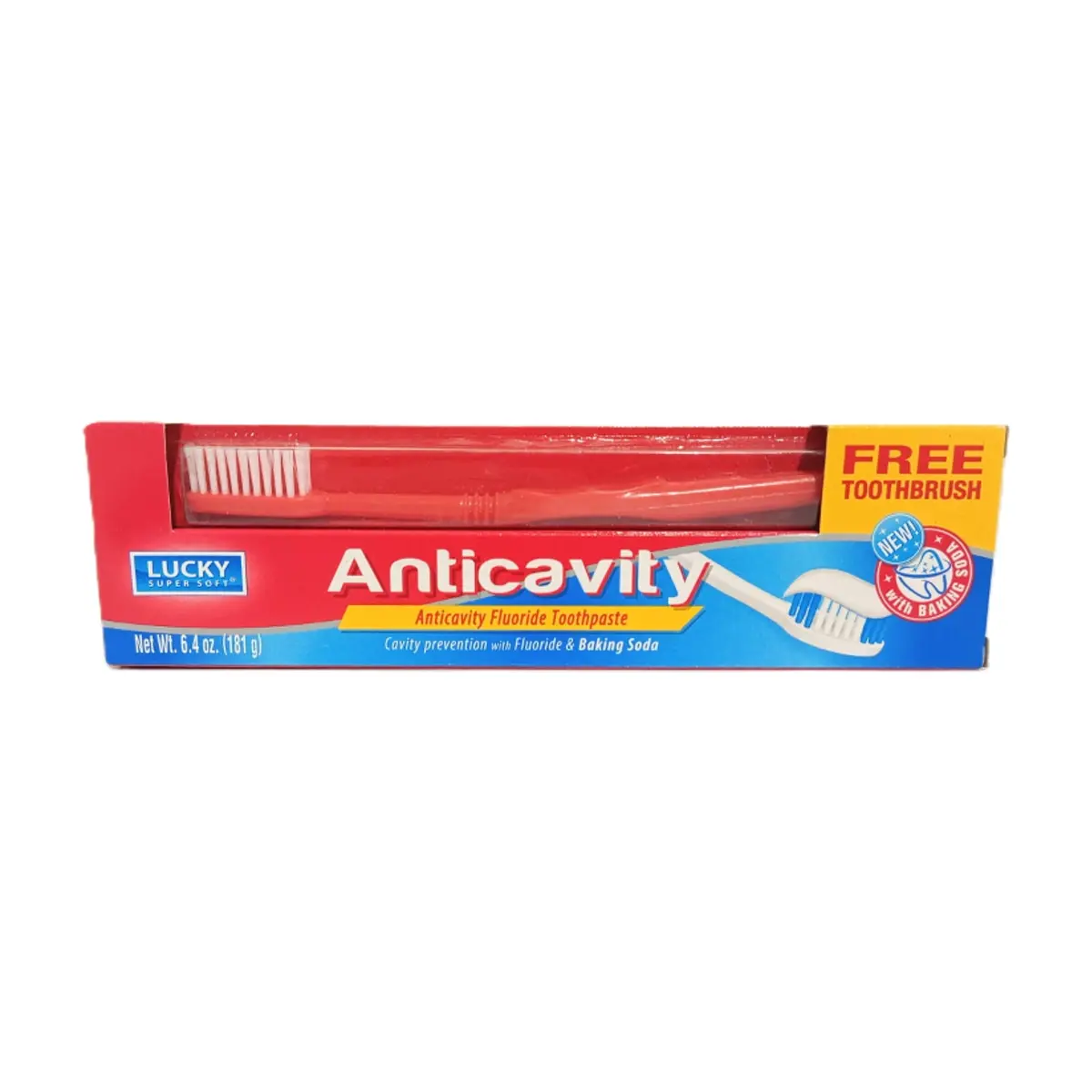 Pasta dental anticaries con flúor Lucky (181 g / 6.4 oz) - Thumbnail 5