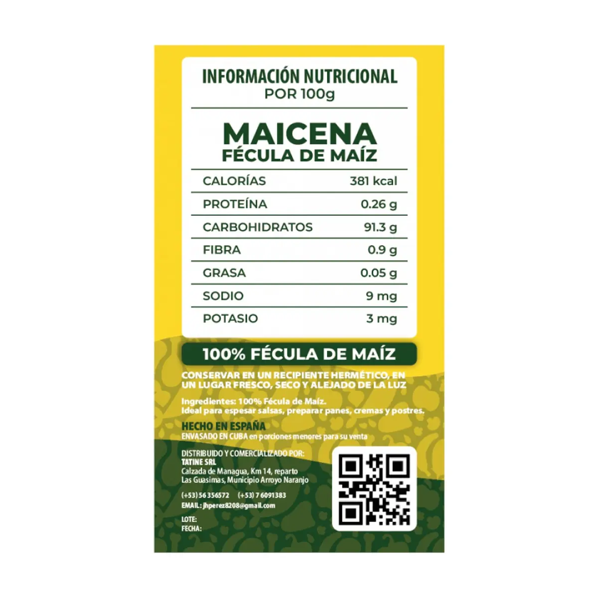 Maicena Campo Vivo (3 x 1 kg / 2.2 lb) - Thumbnail 2
