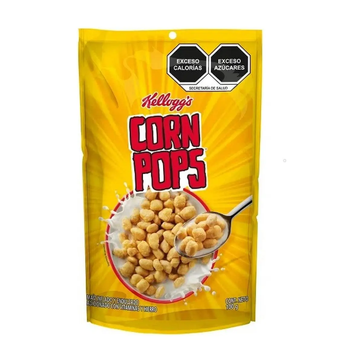 Cereal de maíz inflado y endulzado Kellogg's (100 g / 3.53 oz) - Miniatura 4