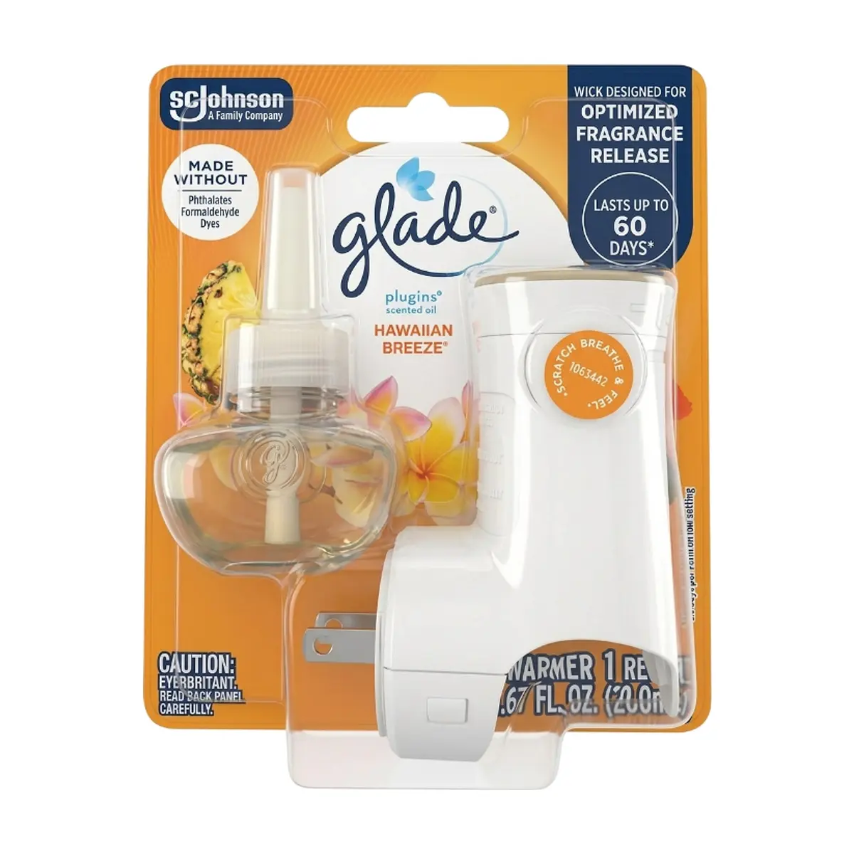 Ambientador eléctrico con aroma a brisa hawaiana Glade (19.8 ml)