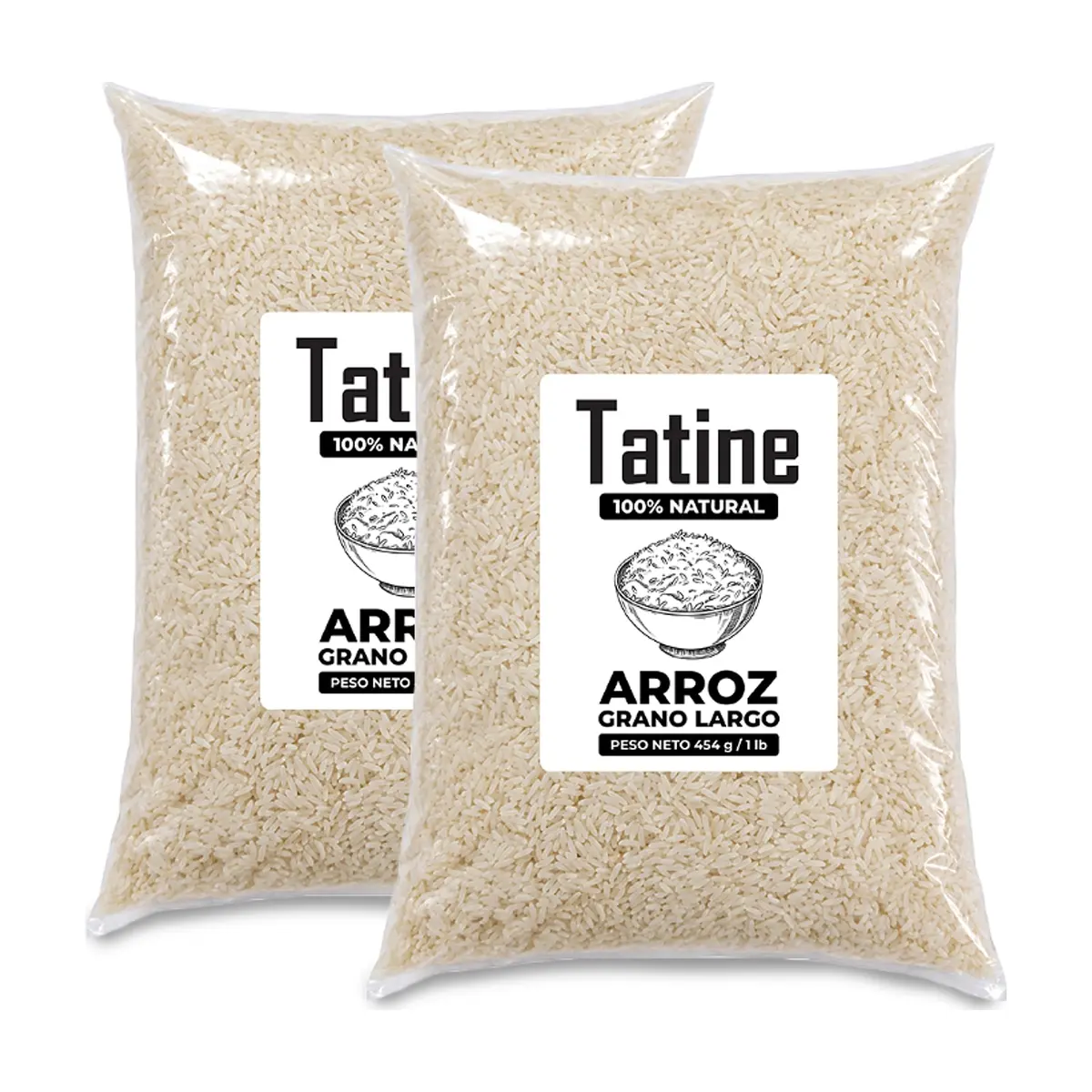 Arroz de grano largo Tatine (2 x 454 g / 1 lb)