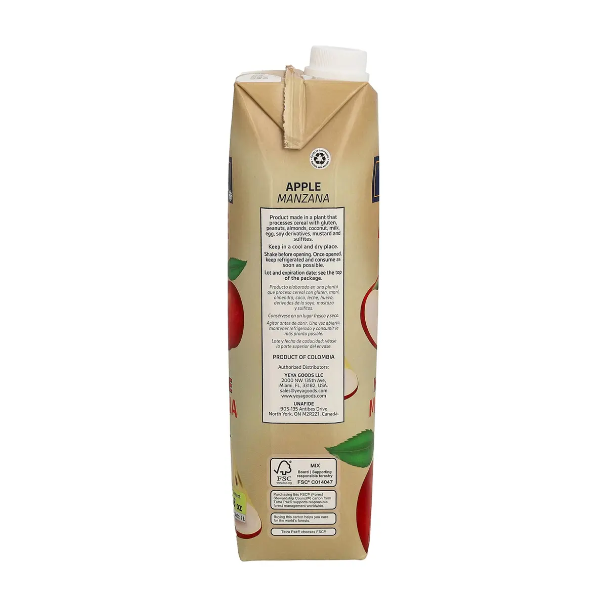 Néctar de manzana YEYA ( 6 x 1 L / 33.8 fl oz) - Thumbnail 4