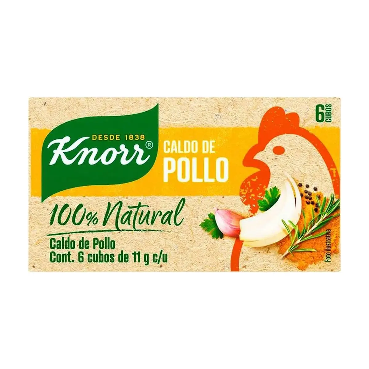 Caldo de Pollo Knorr (6 x 11 g)