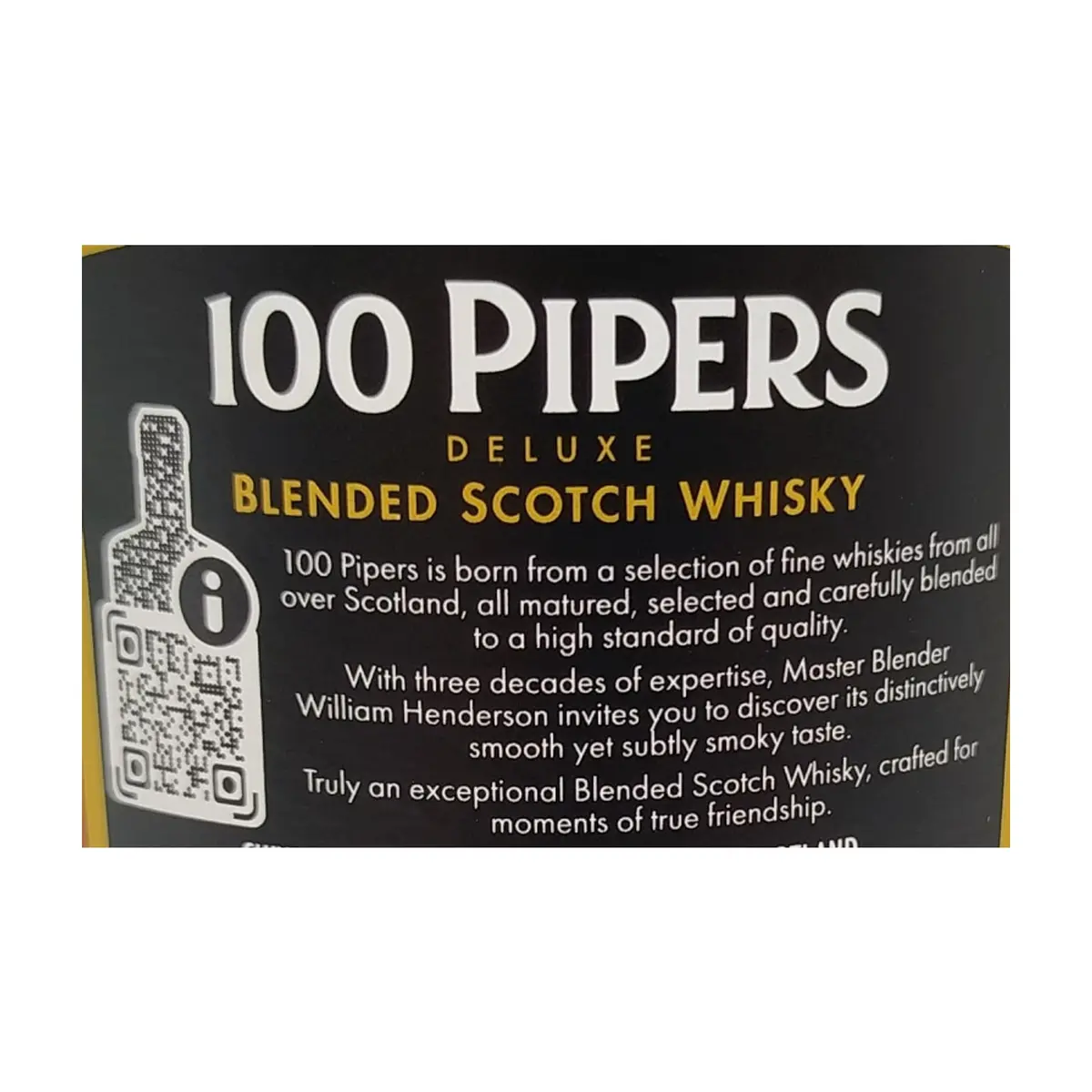 Botella de whisky 100 Pipers (1 L) - Thumbnail 3