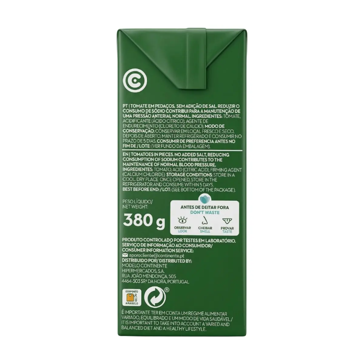 Tomates troceados Continente (380 g / 13.4 oz) - Miniatura 2