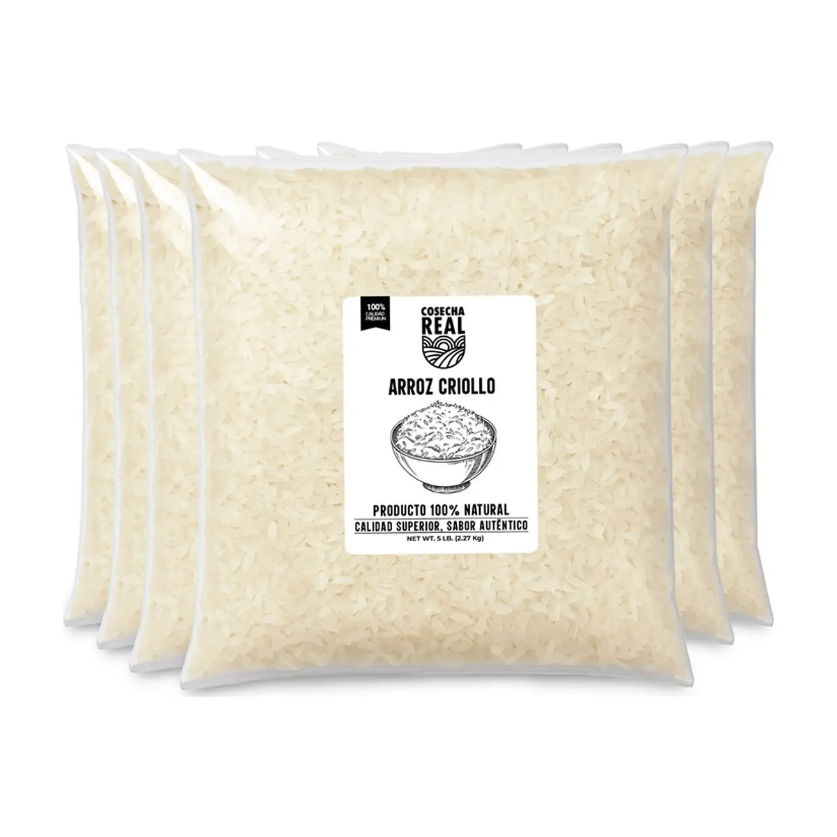 Arroz criollo Cosecha Real (6 x 2.27 kg / 5 lb)