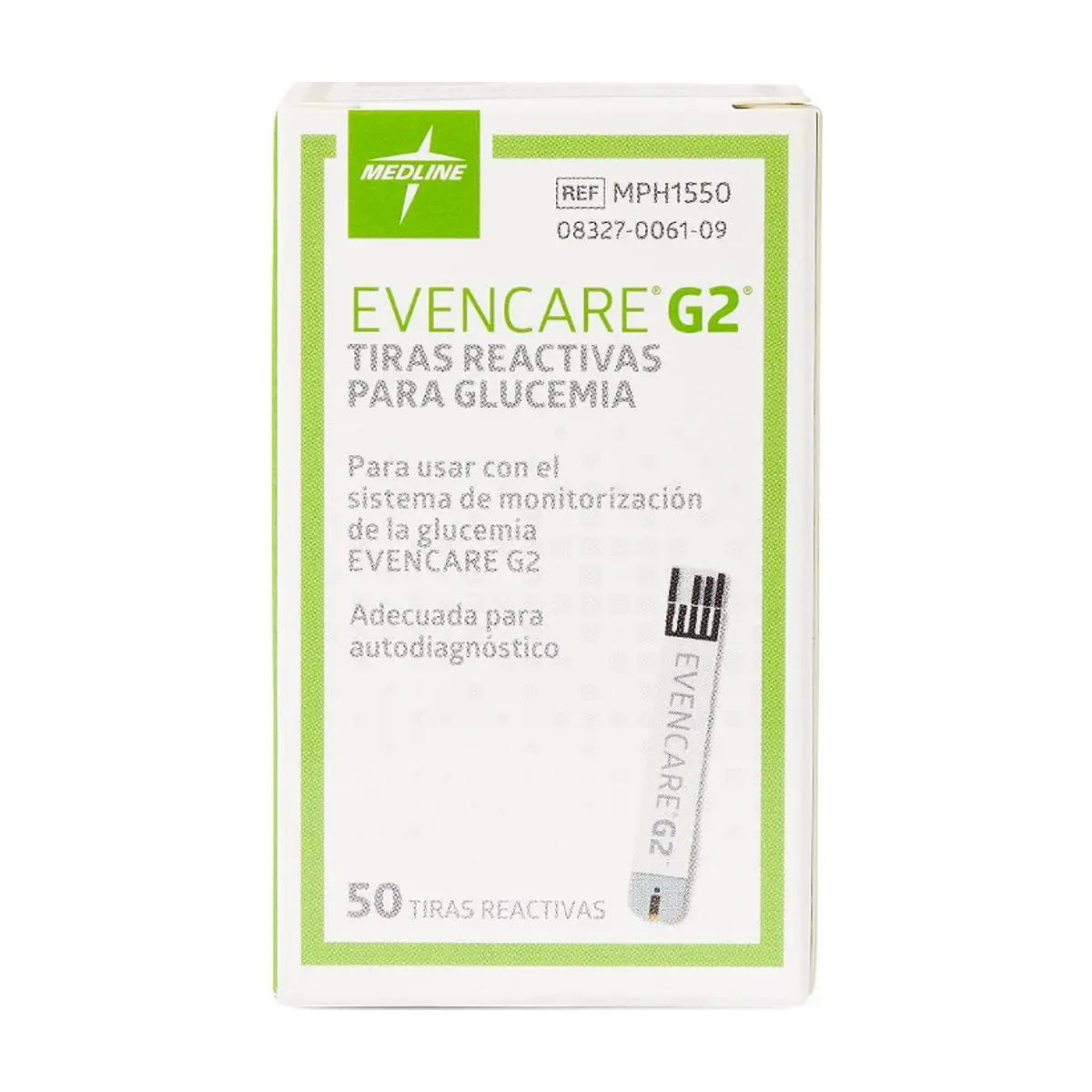 Tiras reactivas de glucosa en sangre EvenCare G2 Medline (50 U) - Thumbnail 4