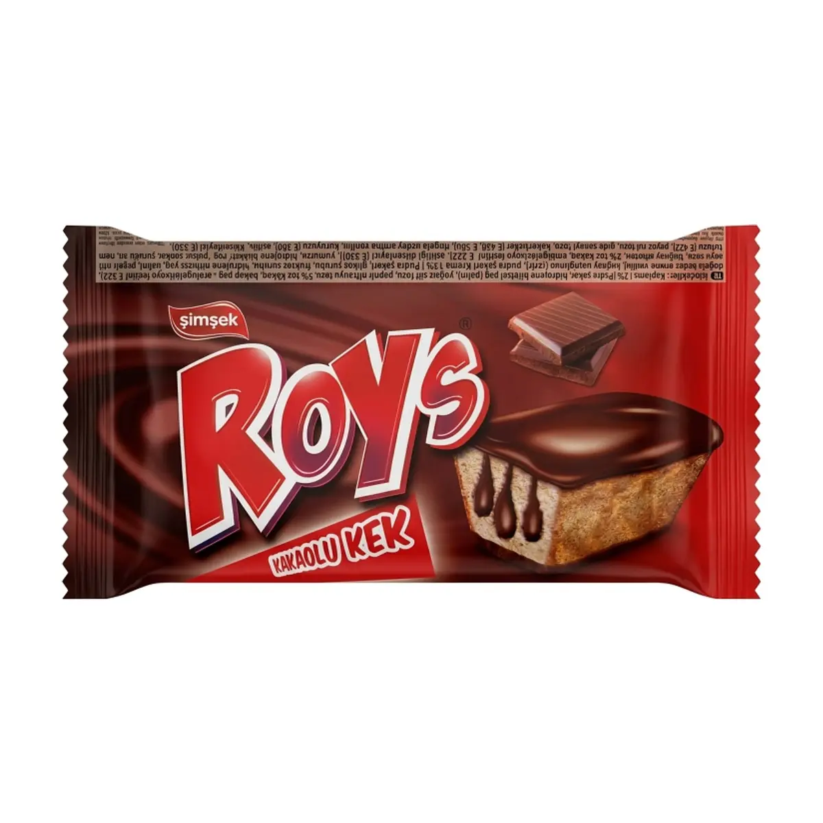 Pastel relleno y cubierto de crema de cacao Roys Simsek (50 g / 1.76 oz)