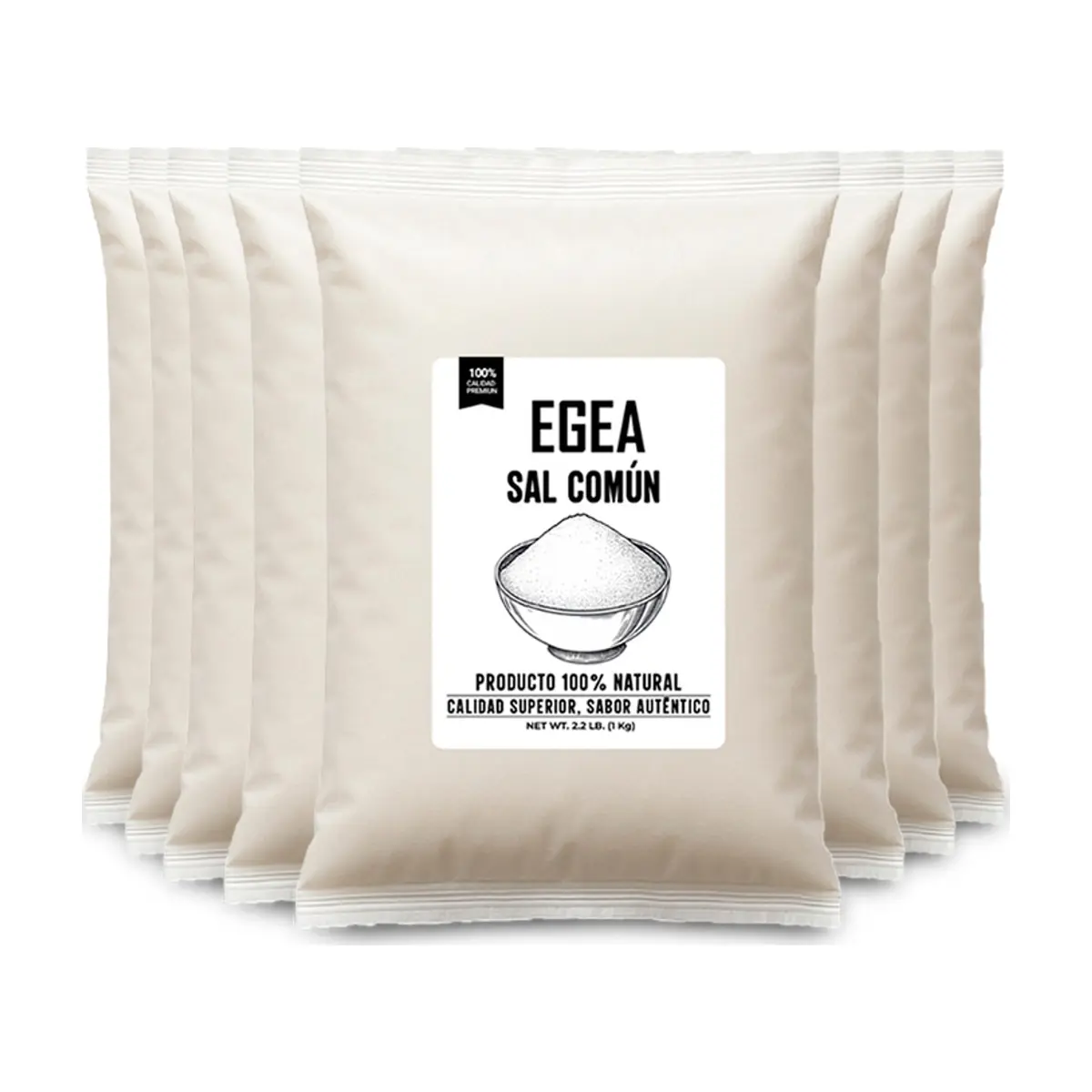 Sal común EGEA (8 x 1 kg / 2.2 lb)