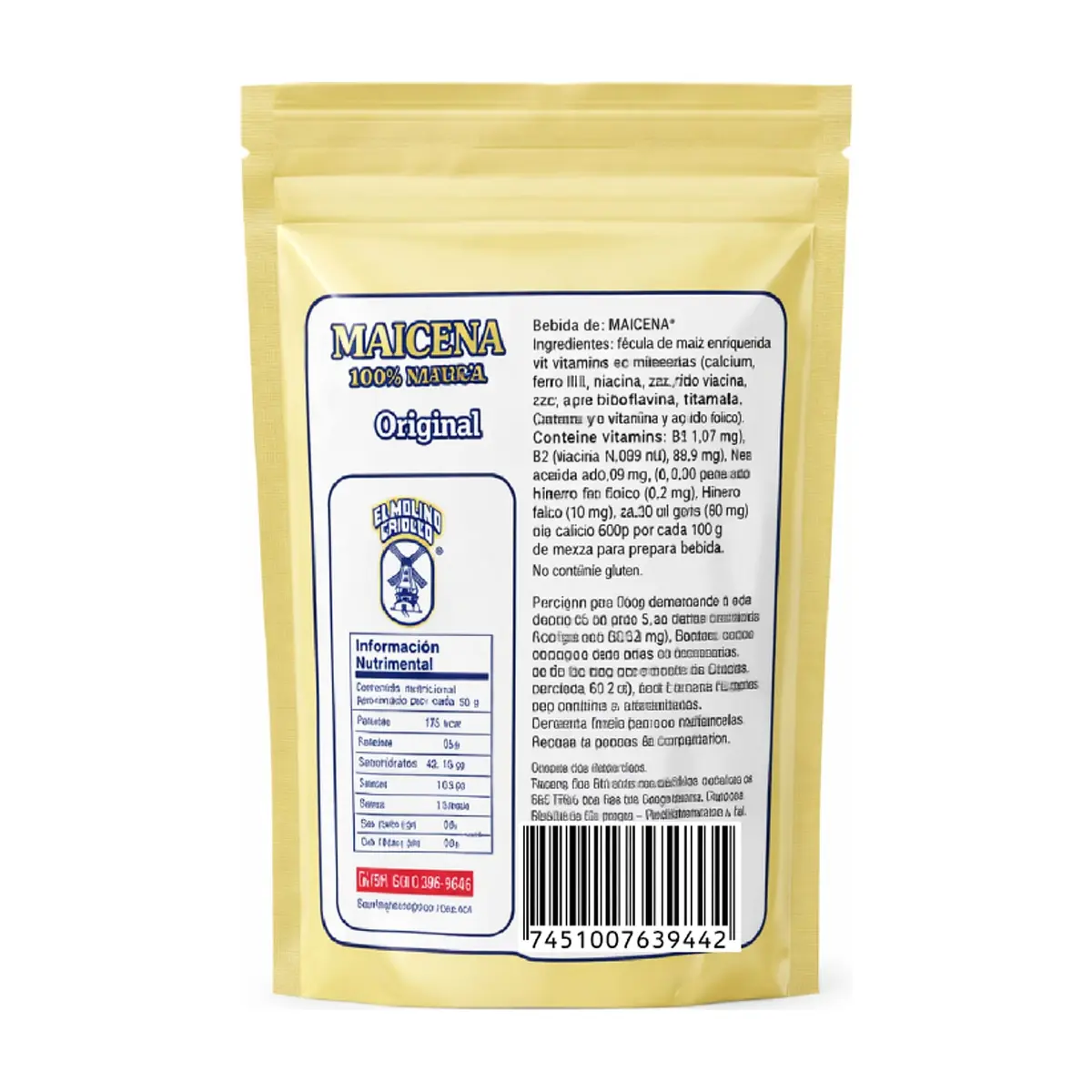 Maicena sabor original El Molino Criollo (190 g / 6.70 oz) - Thumbnail 2