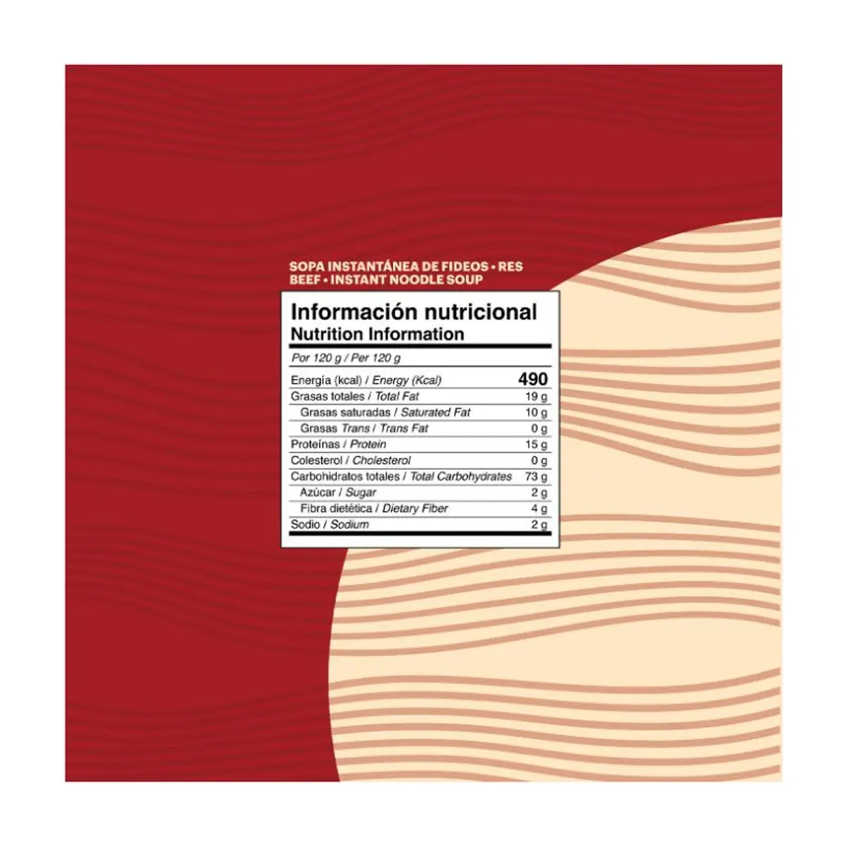 Sopa instantánea de fideos con sabor a res YEYA (40 x 75 g / 2.6 oz) - Thumbnail 2