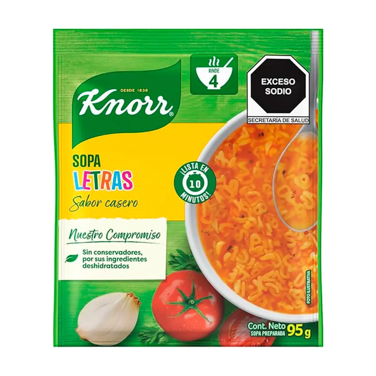 Sopa de letras Knorr (95 g / 3.35 oz) - Thumbnail 4