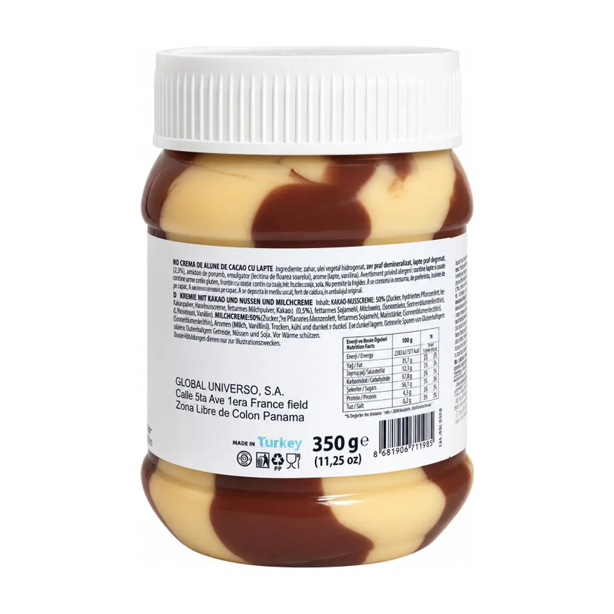 Crema de cacao mosaico con sabor a avellana Rayan (350 g / 11.25 oz) - Miniatura 2