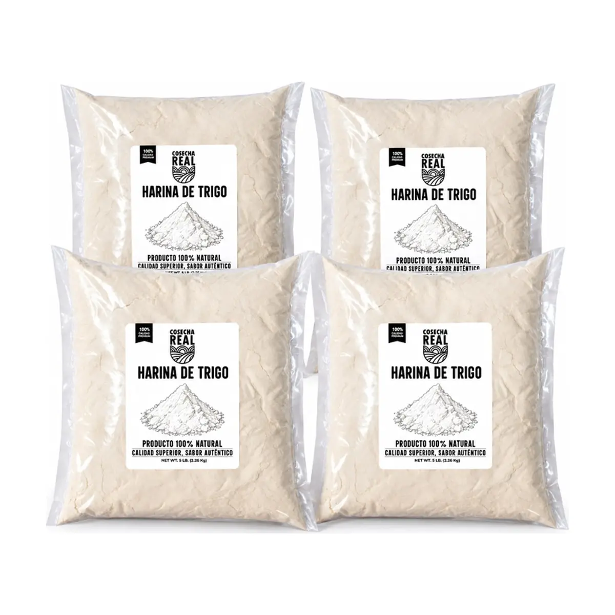 Harina de trigo Cosecha Real (4 x 2.26 kg / 5 lb)