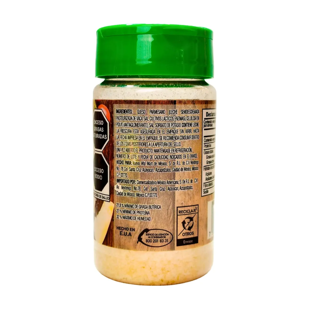 Queso parmesano molido Great Value (85 g / 2.99 oz) - Miniatura 6