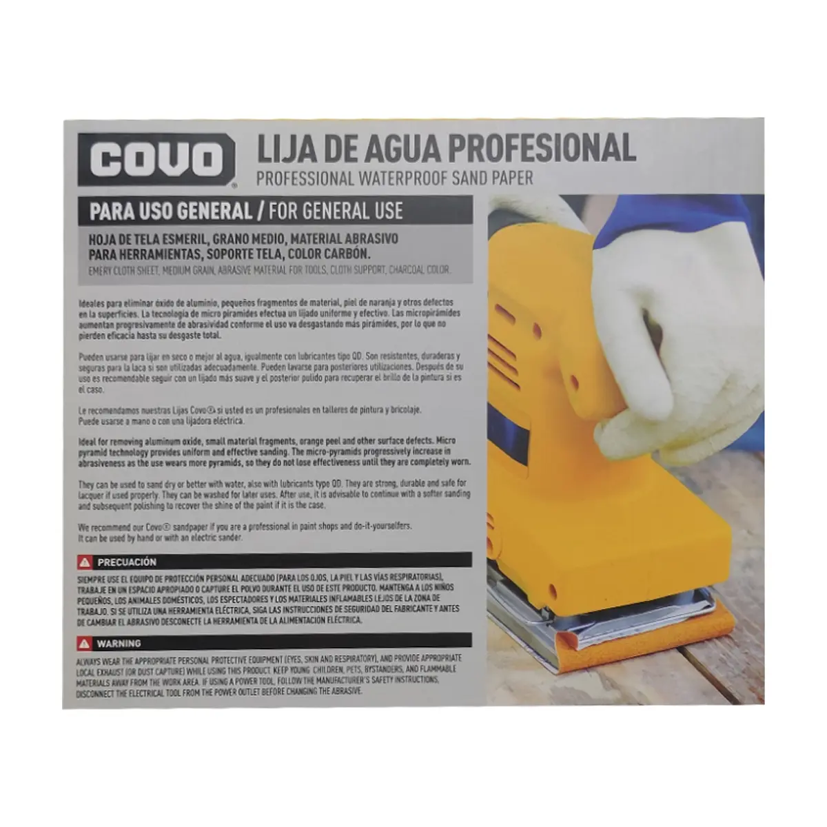 Lija de agua grano No. 100 Covo (5 U) - Thumbnail 3