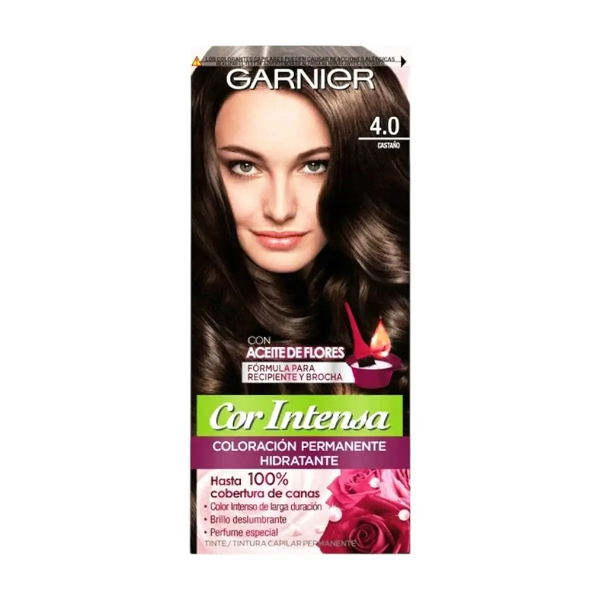Tinte No.4.0 castaño Cor Intensa Garnier (45 g / 1.59 oz) - Thumbnail 3