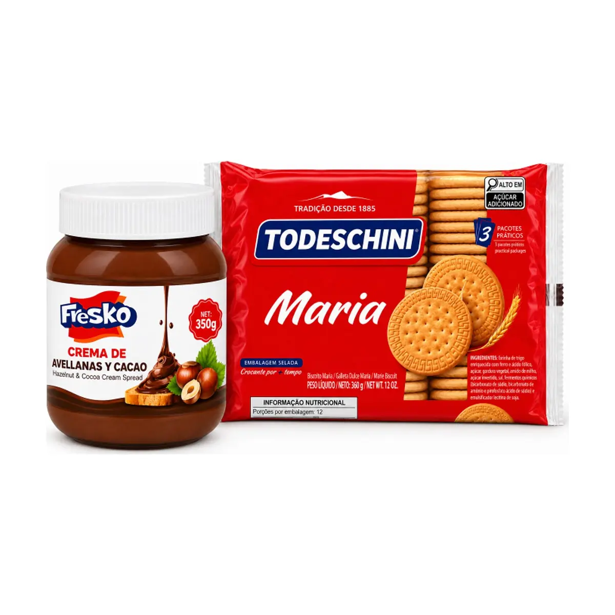 Galletas marías + nutella