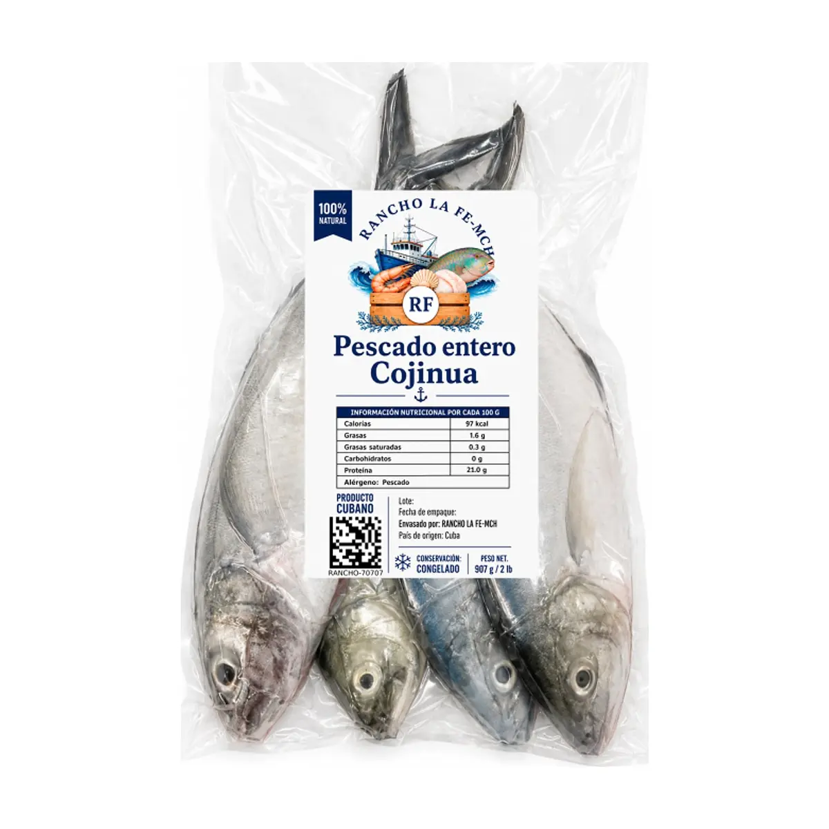 Pescado entero cojinua Rancho la Fe - MCH (907 / 2 lb)