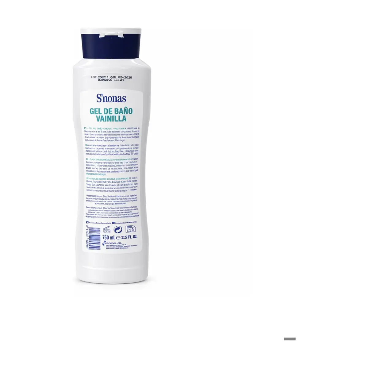 Gel de baño Vainilla S'nonas (750 ml) - Thumbnail 6
