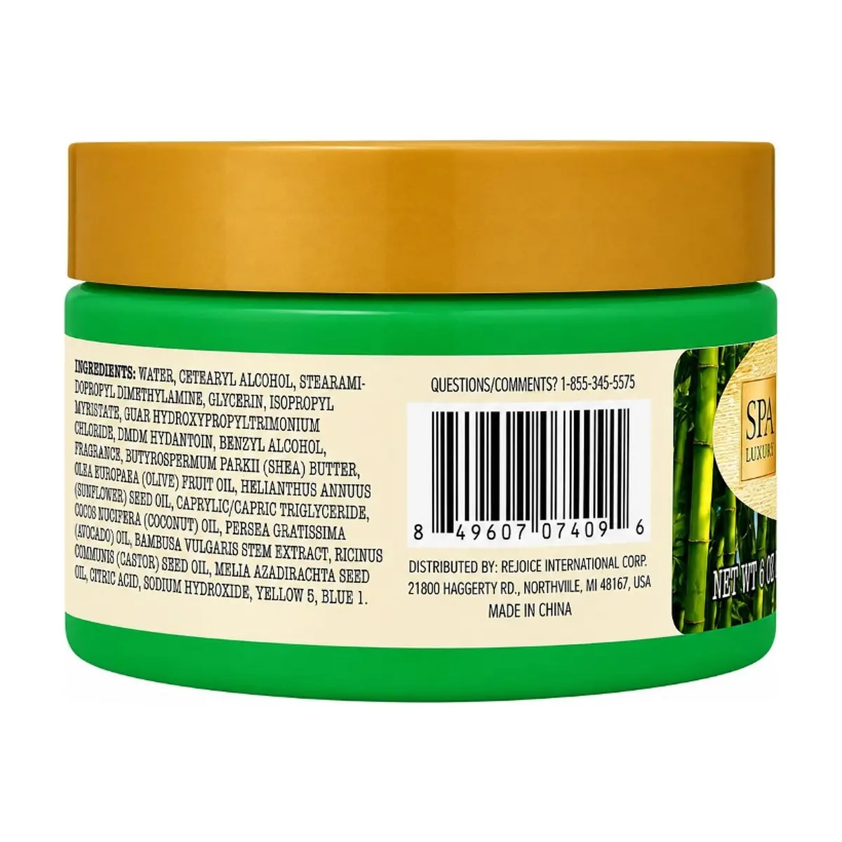Mascarilla para el cabello de fibras de bambú, aceite de ricino y aceite de neem Spa Luxury (170 g / 6 oz) - Thumbnail 4