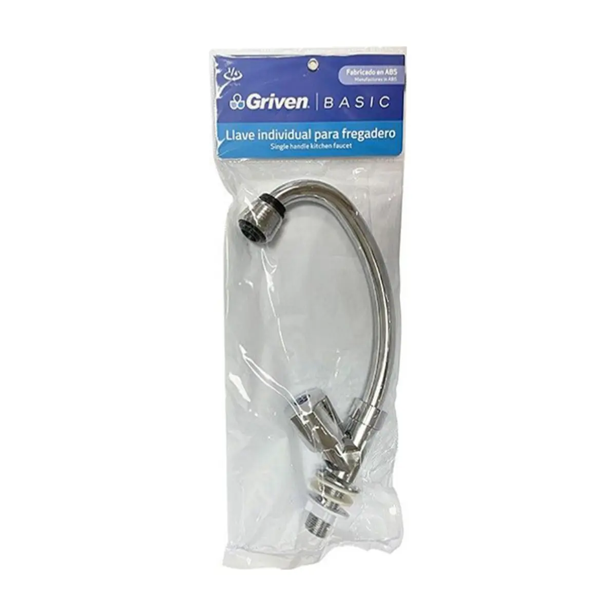 Llave individual de ABS cromado para fregadero Griven