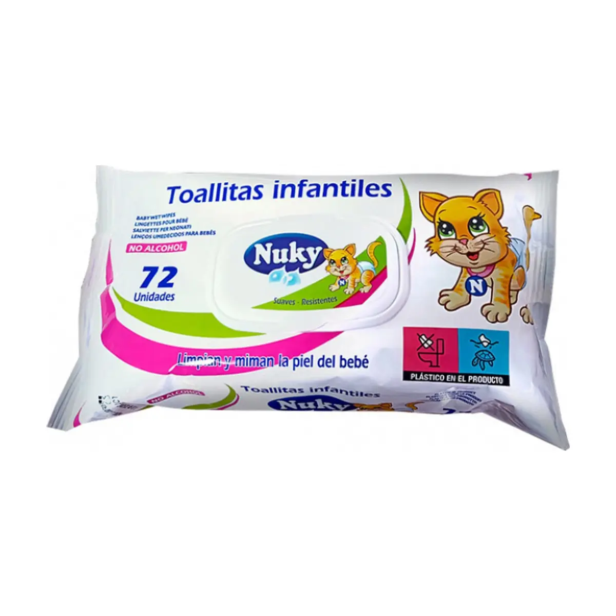 Toallitas húmedas infantiles Nuky (72 U) - Thumbnail 4