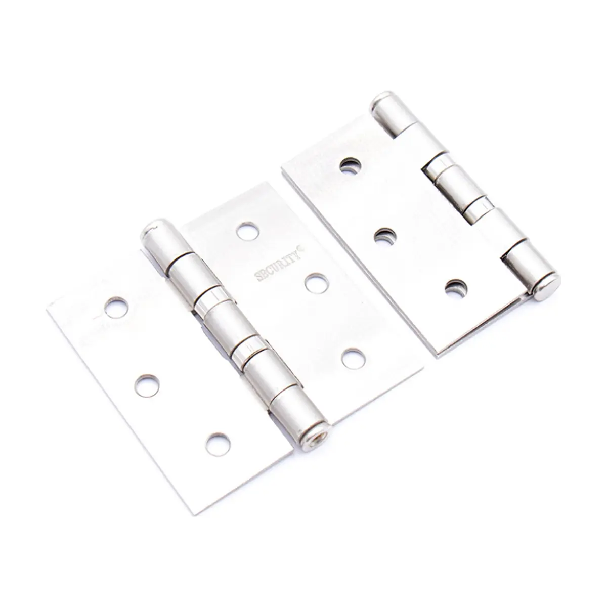 Bisagra de acero con terminación cromada de 76 mm x 76 mm Security (2 U)