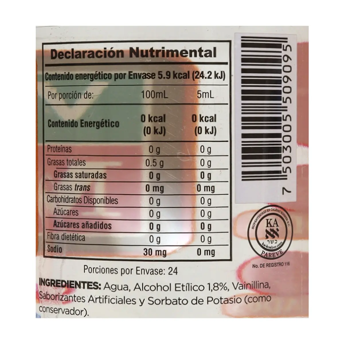 Saborizante artificial vainilla cristalina Molina (120 ml / 4.06 floz) - Miniatura 4