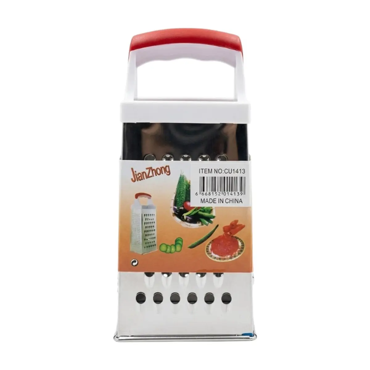 Rallador de cocina de acero inoxidable de 4 caras Jian Zhong