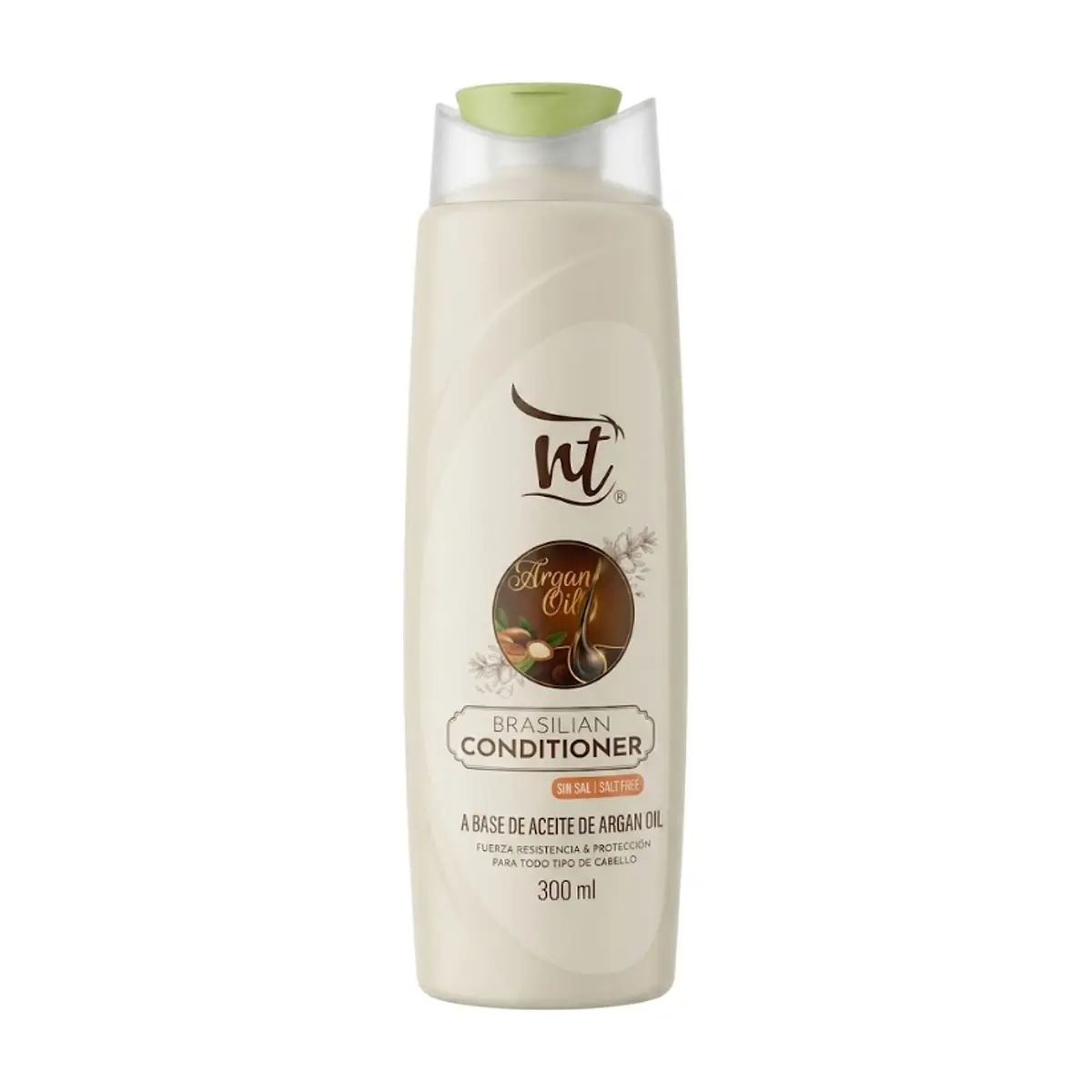 Acondicionador sin sal a base de aceite de argán Brazilian NT (300 ml / 10.1 fl.oz) - Thumbnail 2