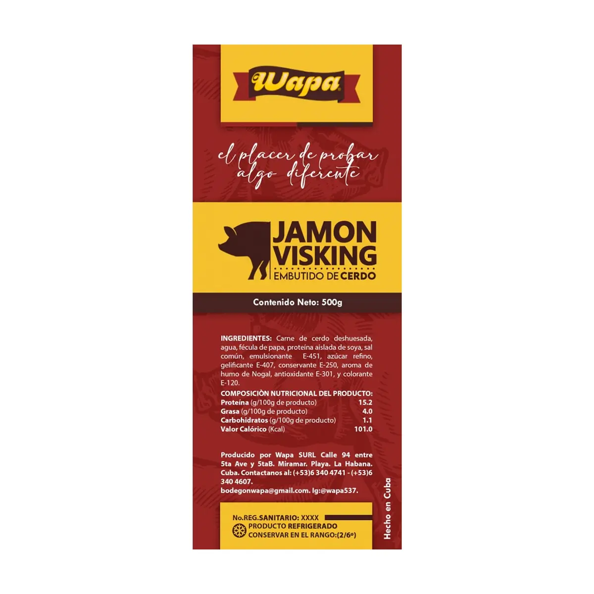 Jamón viking lasqueado Wapa (500 g / 1.1 lb) - Thumbnail 2