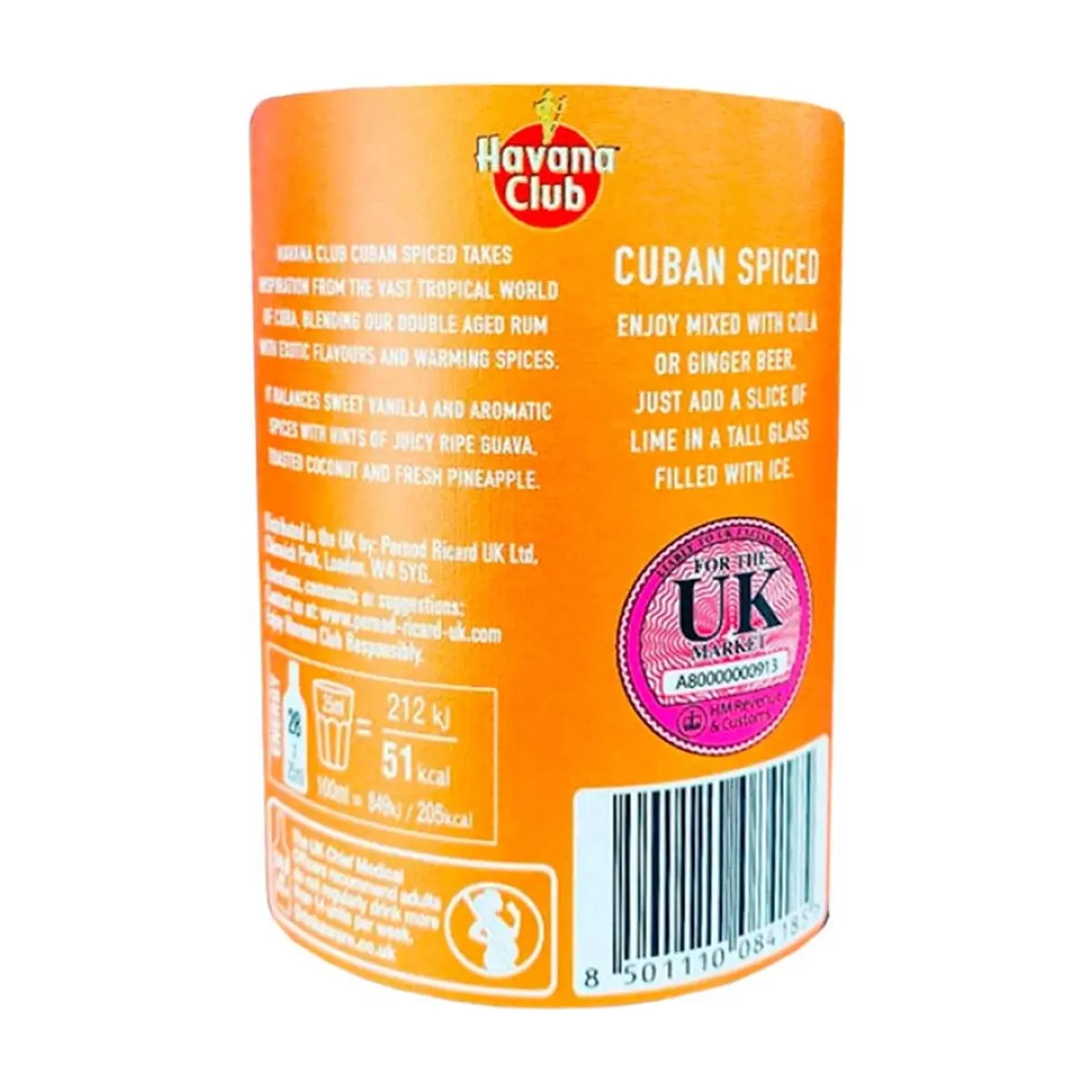 Ron cuban spiced 35 % vol Havana Club (700 ml) - Miniatura 2
