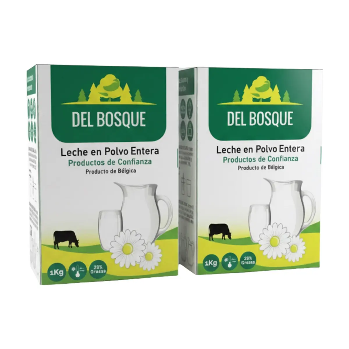 Combo de leche en polvo entera Del Bosque (2 x 1 kg)