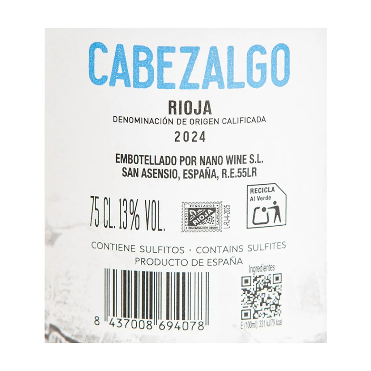 Vino rosado Rioja Cabezalgo (750 ml) - Thumbnail 3
