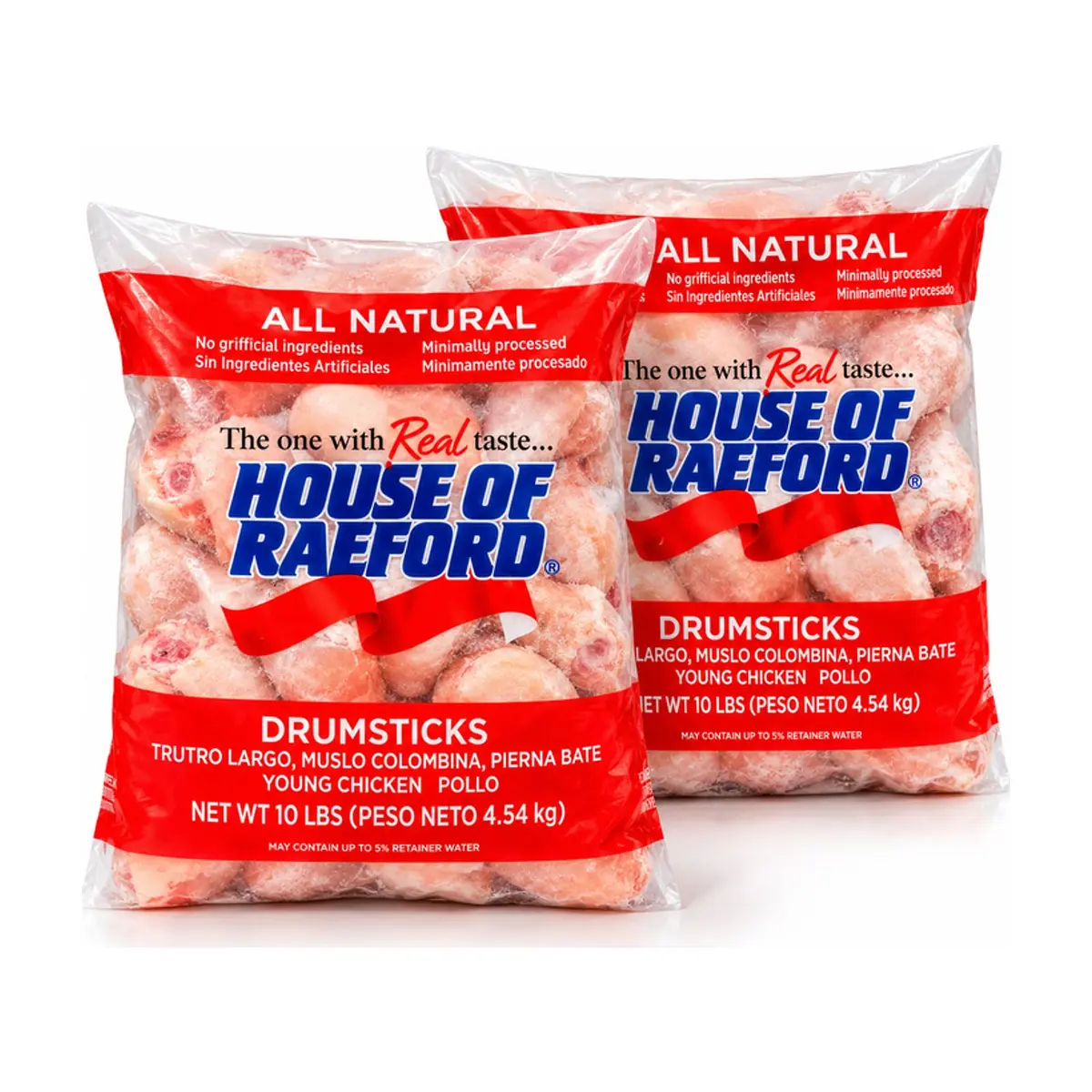 Muslos de pollo House of Raeford (2 x 4.54 kg / 10 lb)