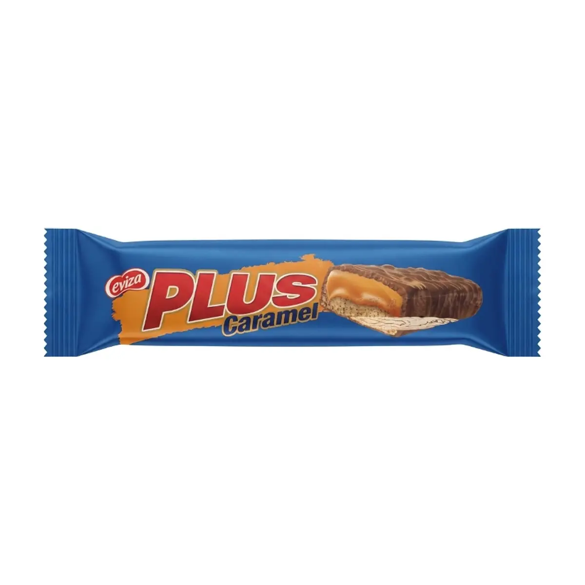 Barra de turrón de caramelo cubierta con chocolate Plus Eviza (50 g / 1.76 oz)