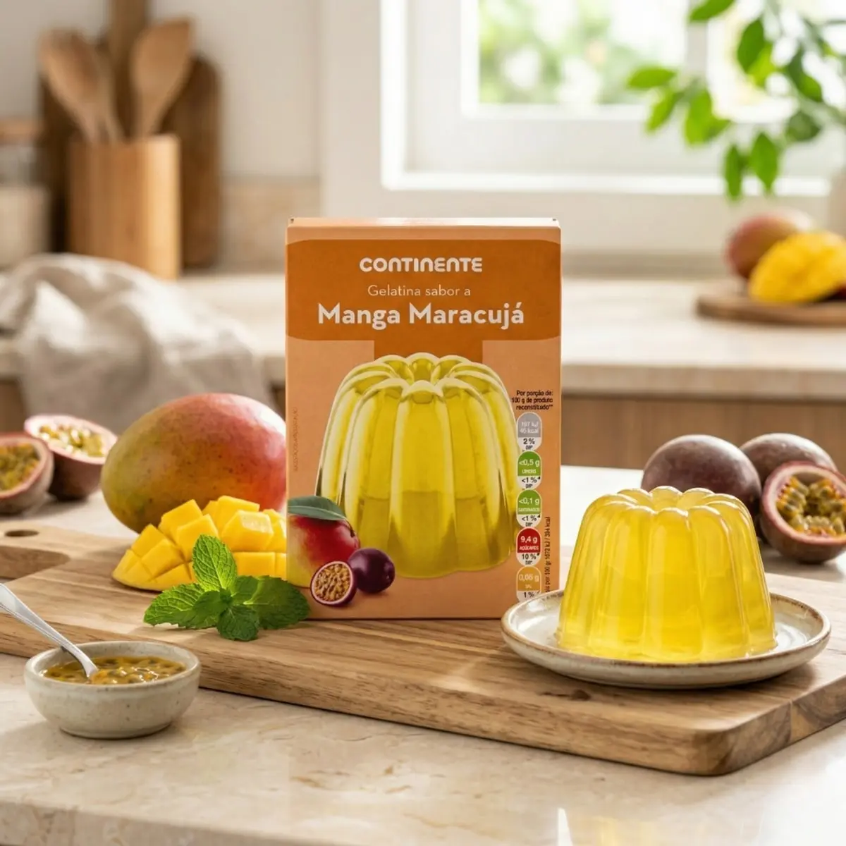 Gelatina en polvo sabor mango y maracuyá Continente (2 x 67 g / 2.36 oz) - Thumbnail 4