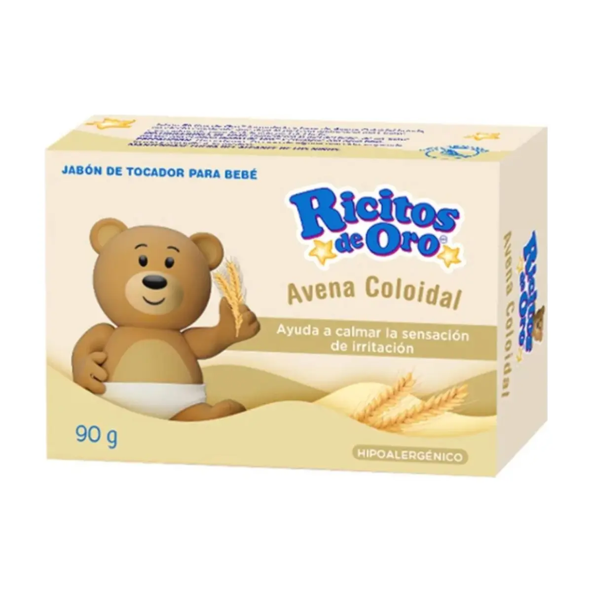 Jabón de tocador para bebé de avena coloidal Ricitos de Oro (90 g / 3.17 oz)