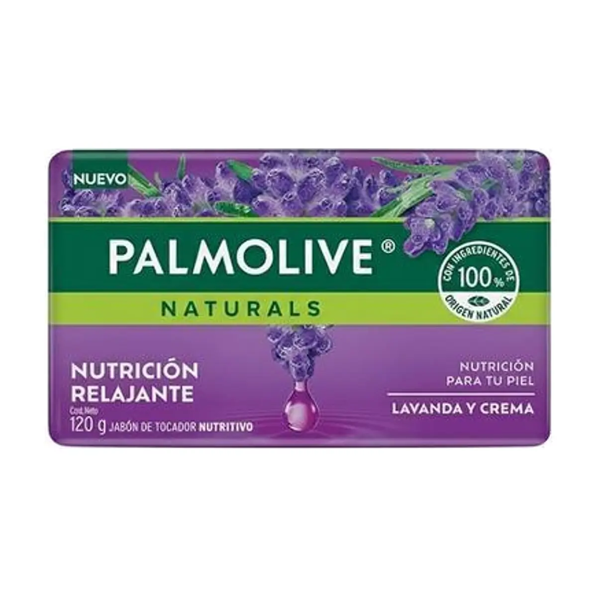 Jabón de Tocador Naturals Cream Lavender (120g) PALMOLIVE - Image 1